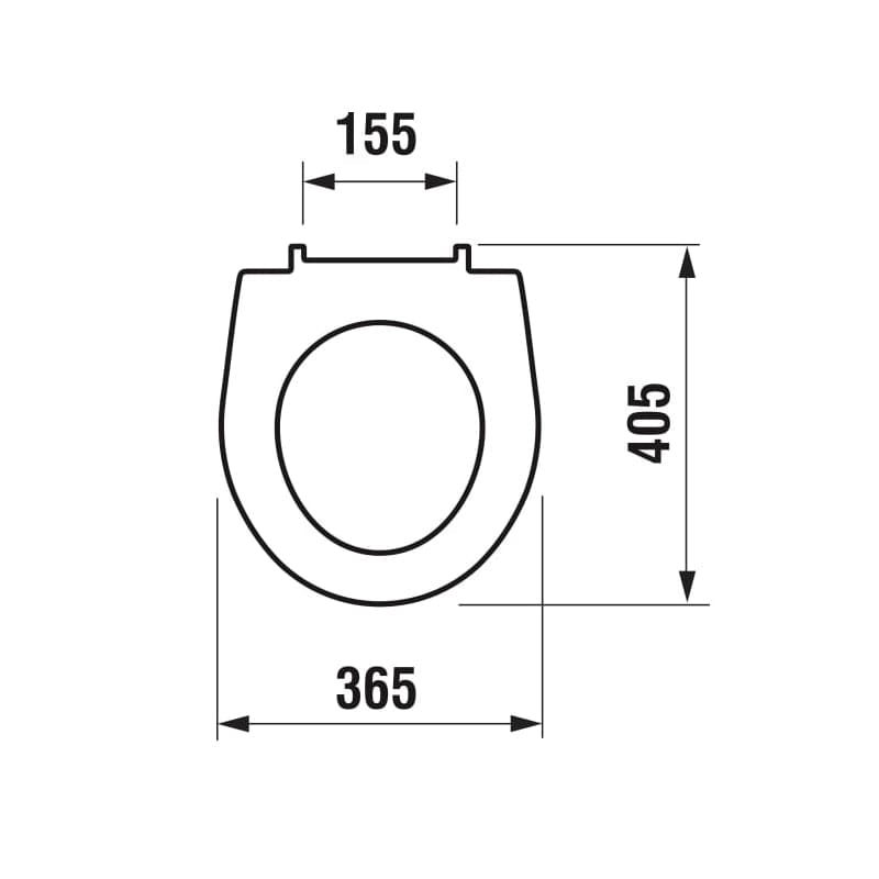 Jika Dino SC/QR Toalettsete Hvit Laufen Toalettsete GRO-6157537