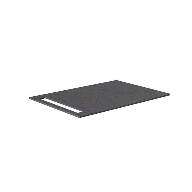 Korsbakken Benkeplate HPL med 1 håndkleholder Antrasitt / 1 side / 70cm Korsbakken Benkeplate bad KO-513419070