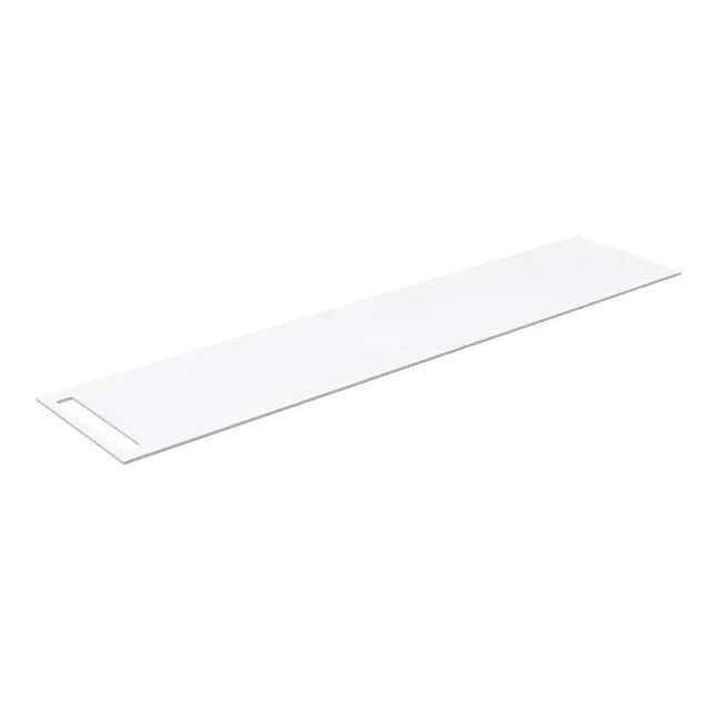 Korsbakken Benkeplate HPL med 1 håndkleholder Hvit matt / 1 side / 170cm Korsbakken Benkeplate bad KO-513402170