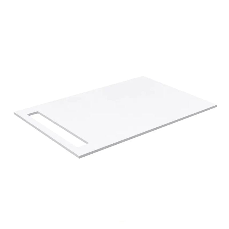 Korsbakken Benkeplate HPL med 1 håndkleholder Hvit matt / 1 side / 70cm Korsbakken Benkeplate bad KO-513402070