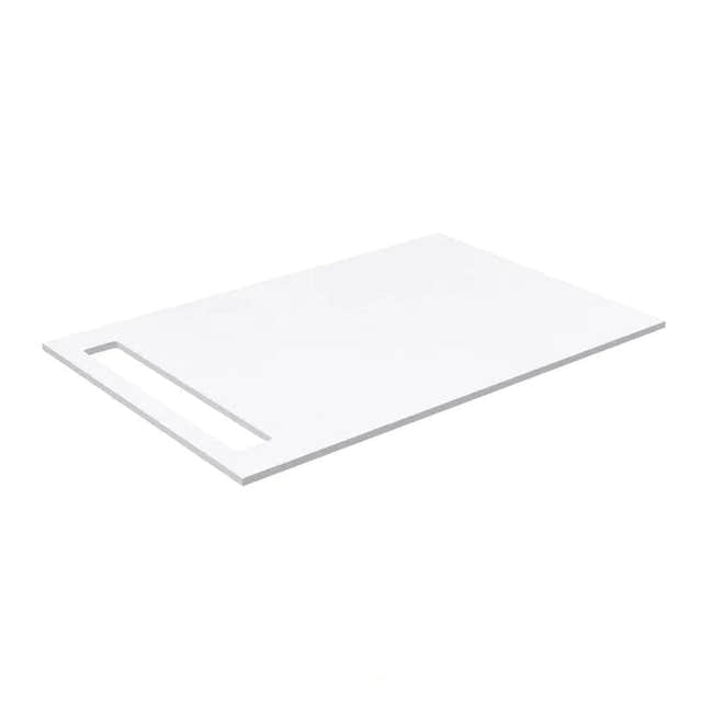 Korsbakken Benkeplate HPL med 1 håndkleholder Hvit matt / 1 side / 70cm Korsbakken Benkeplate bad KO-513402070