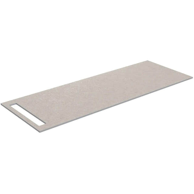 Korsbakken Benkeplate HPL med 1 håndkleholder Sand / 1 side / 130cm Korsbakken Benkeplate bad KO-513480130