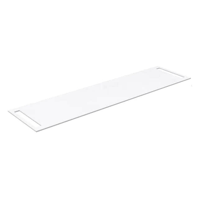 Korsbakken Benkeplate HPL med 2 side håndkleholder Hvit matt / 2 sider / 180cm Korsbakken Benkeplate bad KO-513502180