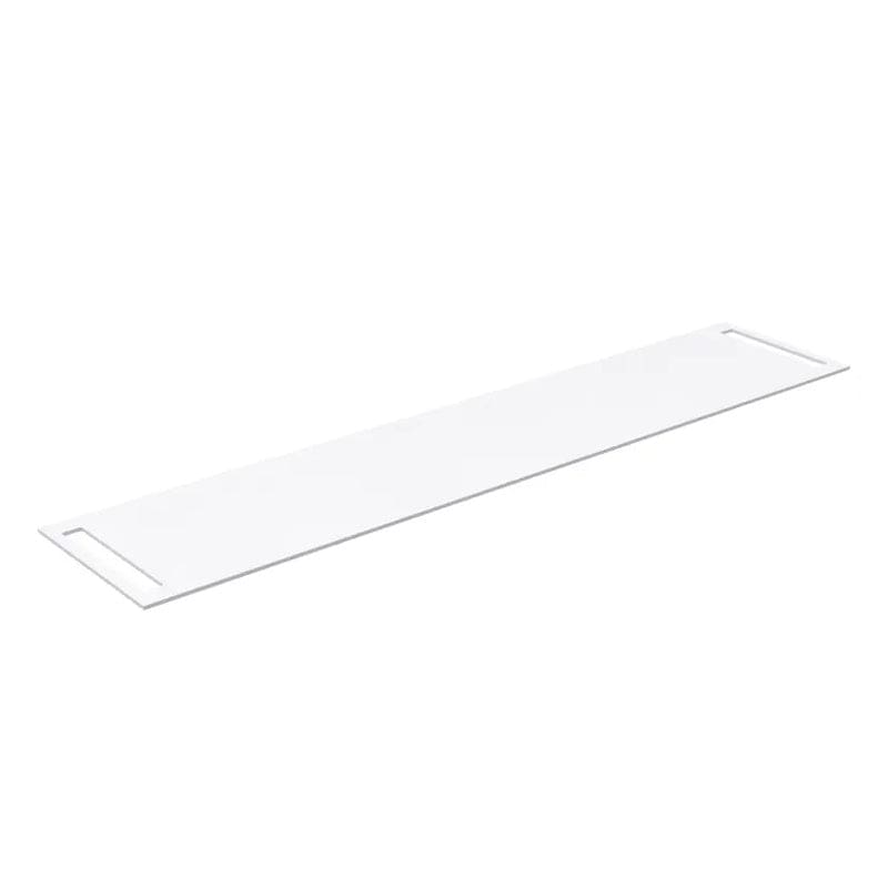 Korsbakken Benkeplate HPL med 2 side håndkleholder Hvit matt / 2 sider / 220cm Korsbakken Benkeplate bad KO-513502220