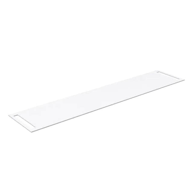 Korsbakken Benkeplate HPL med 2 side håndkleholder Hvit matt / 2 sider / 220cm Korsbakken Benkeplate bad KO-513502220