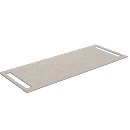 Korsbakken Benkeplate HPL med 2 håndkleholder