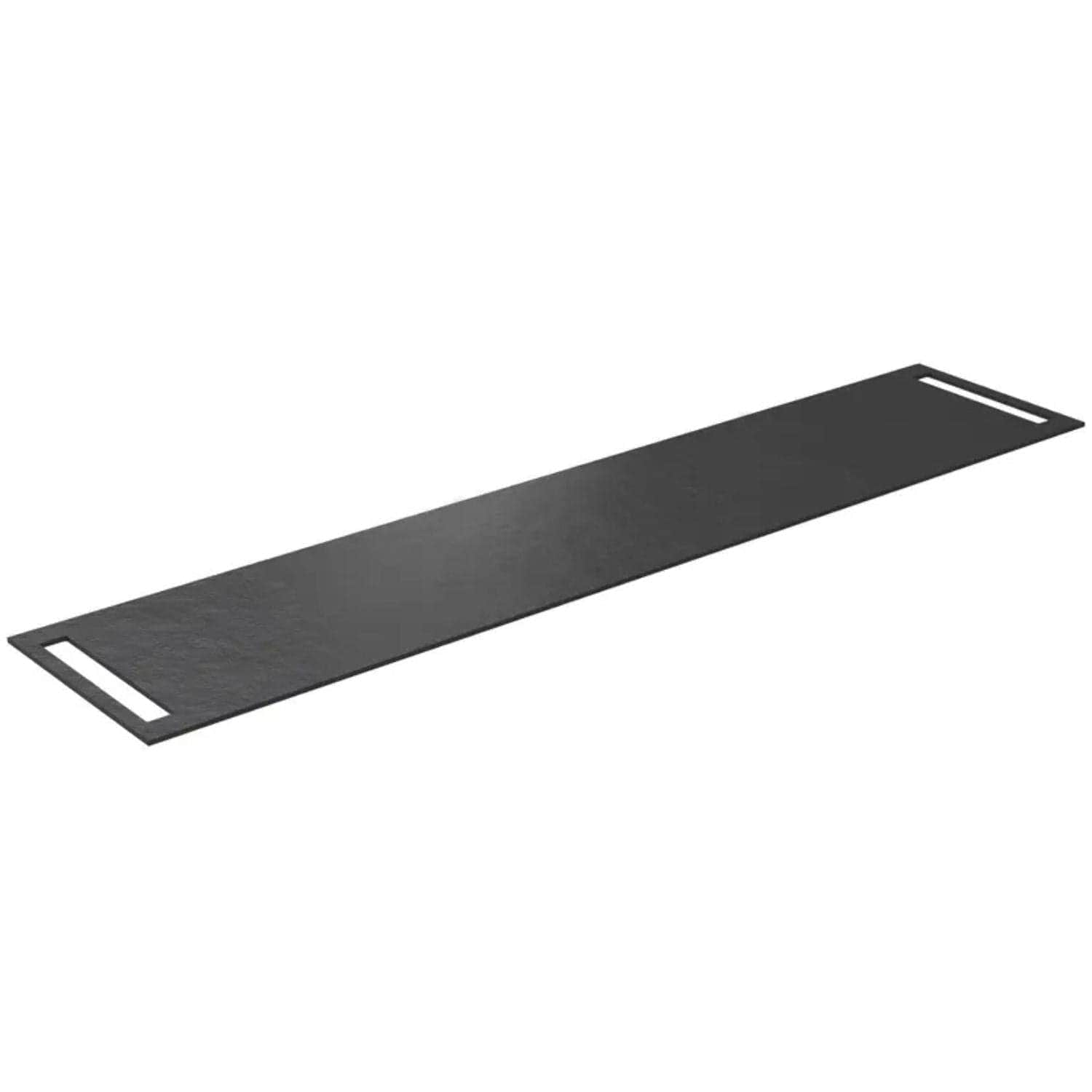 Korsbakken Benkeplate HPL med 2 side håndkleholder Svart / 2 sider / 220cm Korsbakken Benkeplate bad KO-513404200