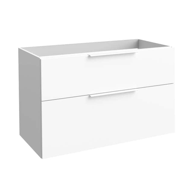 Korsbakken Big Kommode 2 Skuffer Hvit matt / 100cm Korsbakken Sideskap bad KO-330502100