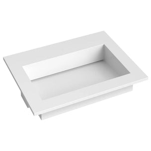 Korsbakken Corian Servant med Flat Bunn uten Kranhull