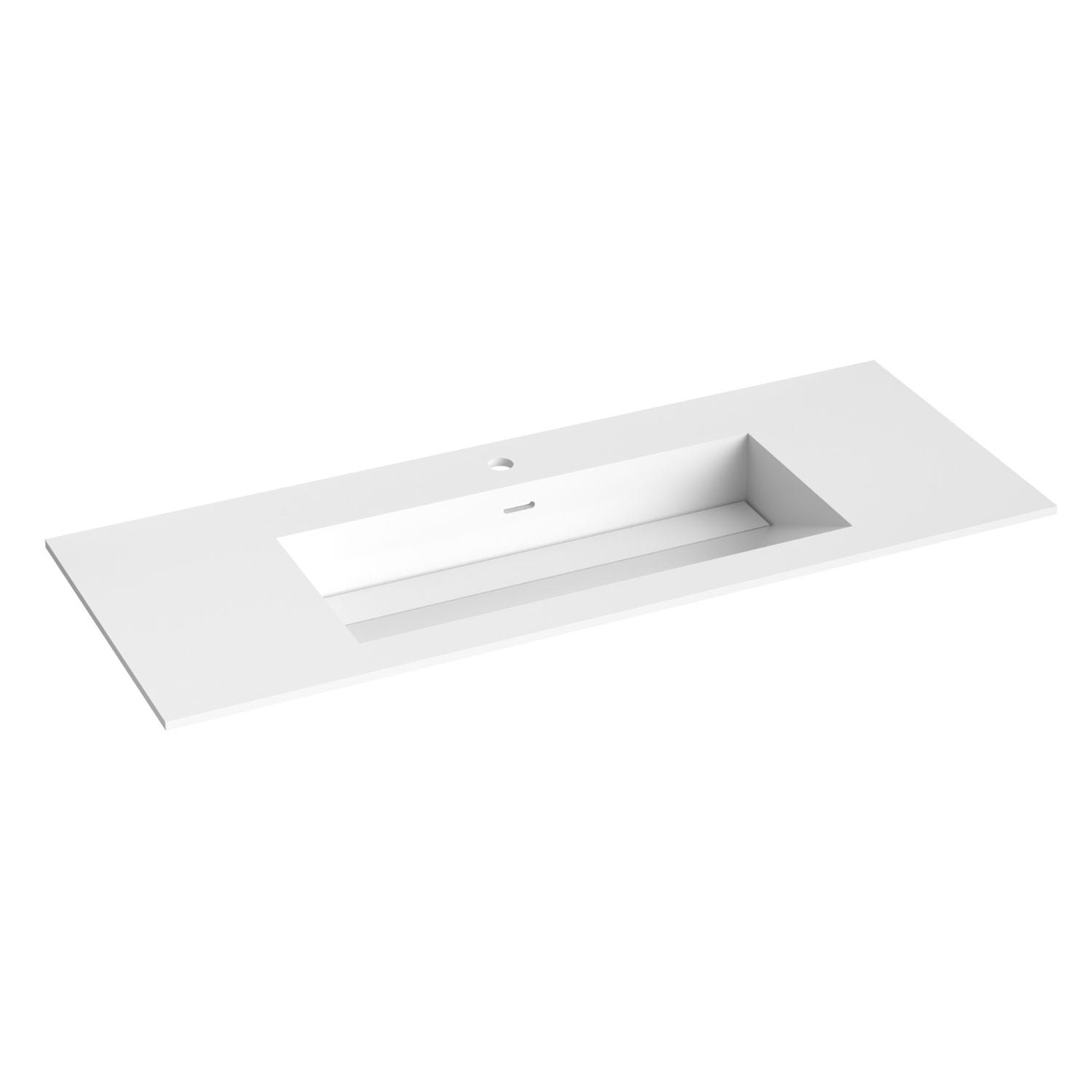 Korsbakken Corian Servant med Skrå Bunn Hvit matt / 120cm Korsbakken Møbelservant KO-373602120