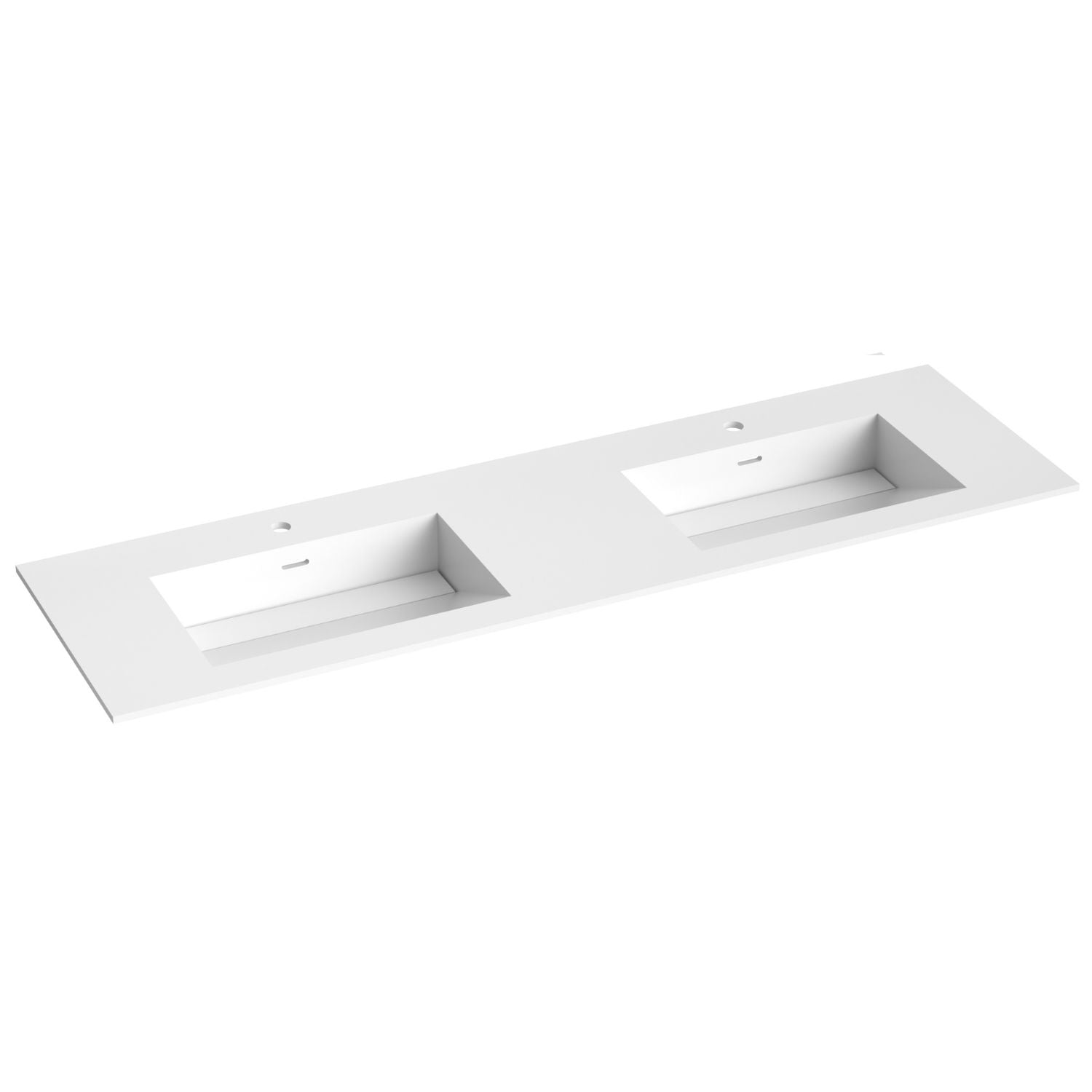 Korsbakken Corian Servant med Skrå Bunn Hvit matt / 160cm dobbel Korsbakken Møbelservant KO-373602161