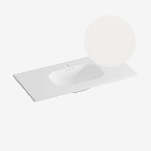 Korsbakken Nice Heldekkende Servant Terrazzo beige / 100cm Korsbakken Møbelservant KO-463211100