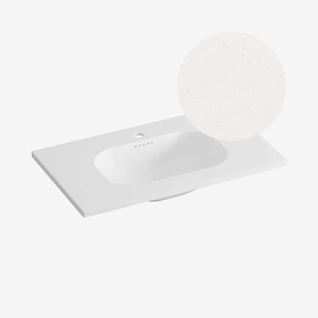 Korsbakken Nice Heldekkende Servant Terrazzo beige / 80cm Korsbakken Møbelservant KO-463211080