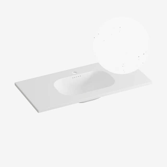 Korsbakken Nice Heldekkende Servant Terrazzo pepper / 100cm Korsbakken Møbelservant KO-463207100