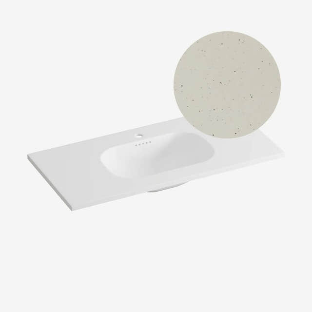 Korsbakken Nice Heldekkende Servant Terrazzo sand / 100cm Korsbakken Møbelservant KO-463221100
