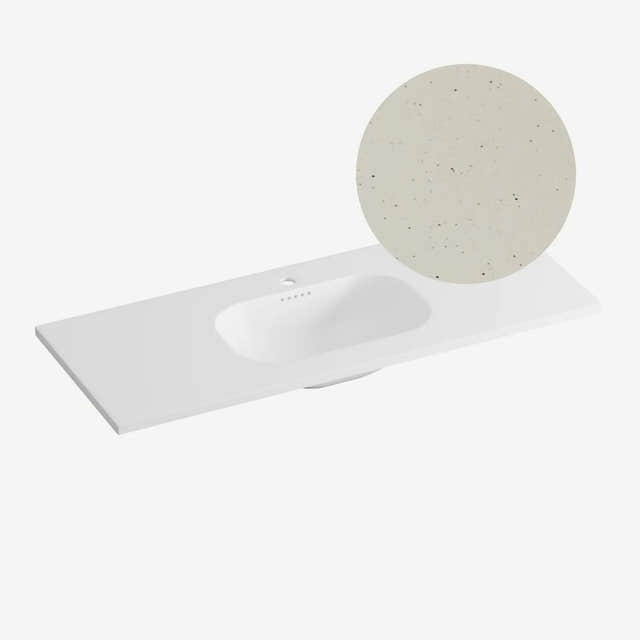 Korsbakken Nice Heldekkende Servant Terrazzo sand / 120cm Korsbakken Møbelservant KO-463221120