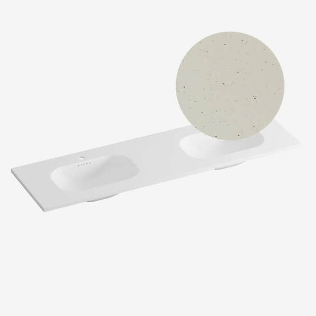 Korsbakken Nice Heldekkende Servant Terrazzo sand / 160cm dobbel Korsbakken Møbelservant KO-463221161