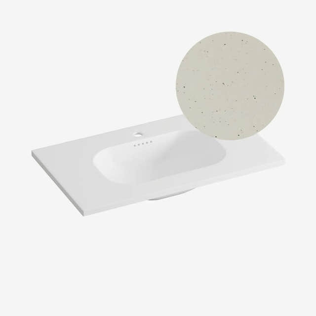 Korsbakken Nice Heldekkende Servant Terrazzo sand / 80cm Korsbakken Møbelservant KO-463221080