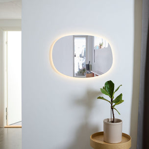 Korsbakken ORGANIC Oval Speil med lys