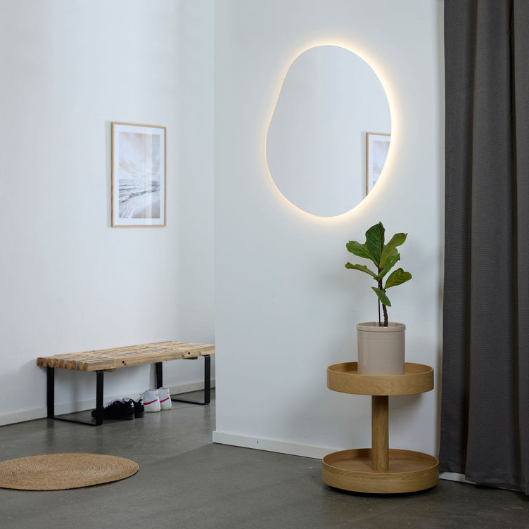 Korsbakken ORGANIC speil med lys uten dimmer