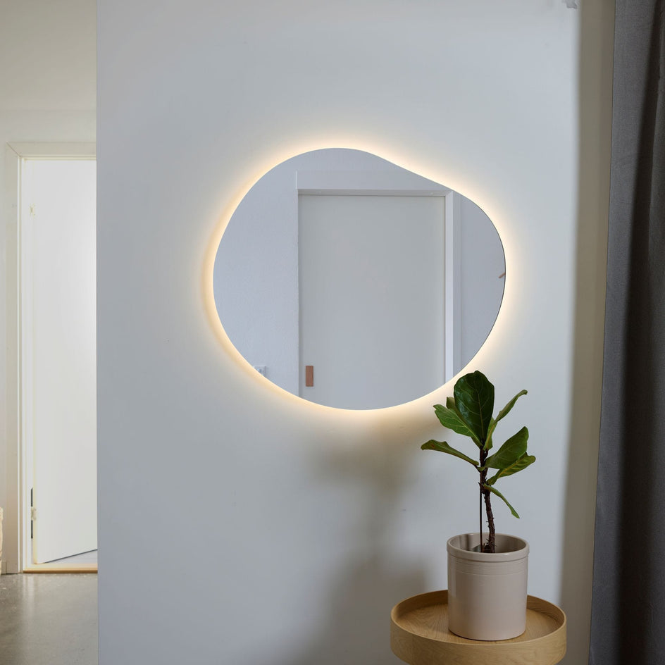 Korsbakken ORGANIC speil med lys uten dimmer 90cm Korsbakken Baderomsspeil KO-108800083