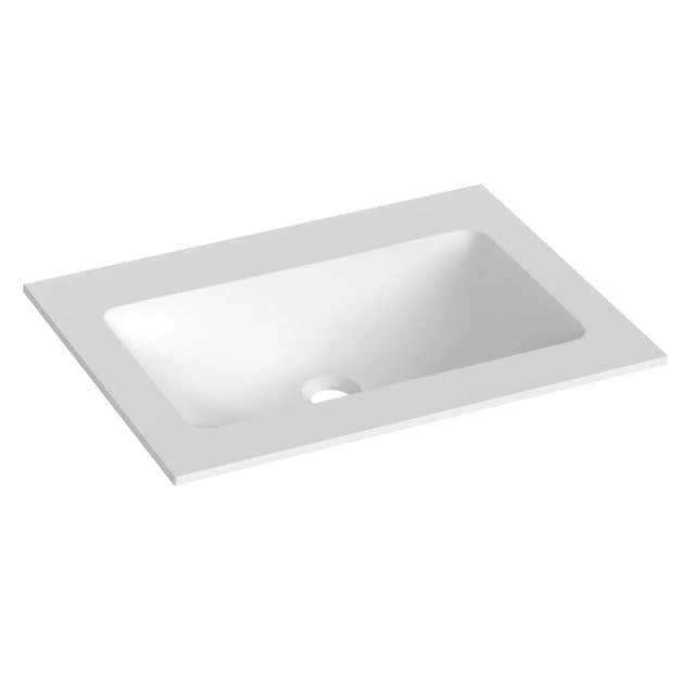 Korsbakken Orion Solid Surface Heldekkende Servant Hvit matt / 60cm Korsbakken Møbelservant KO-403202060