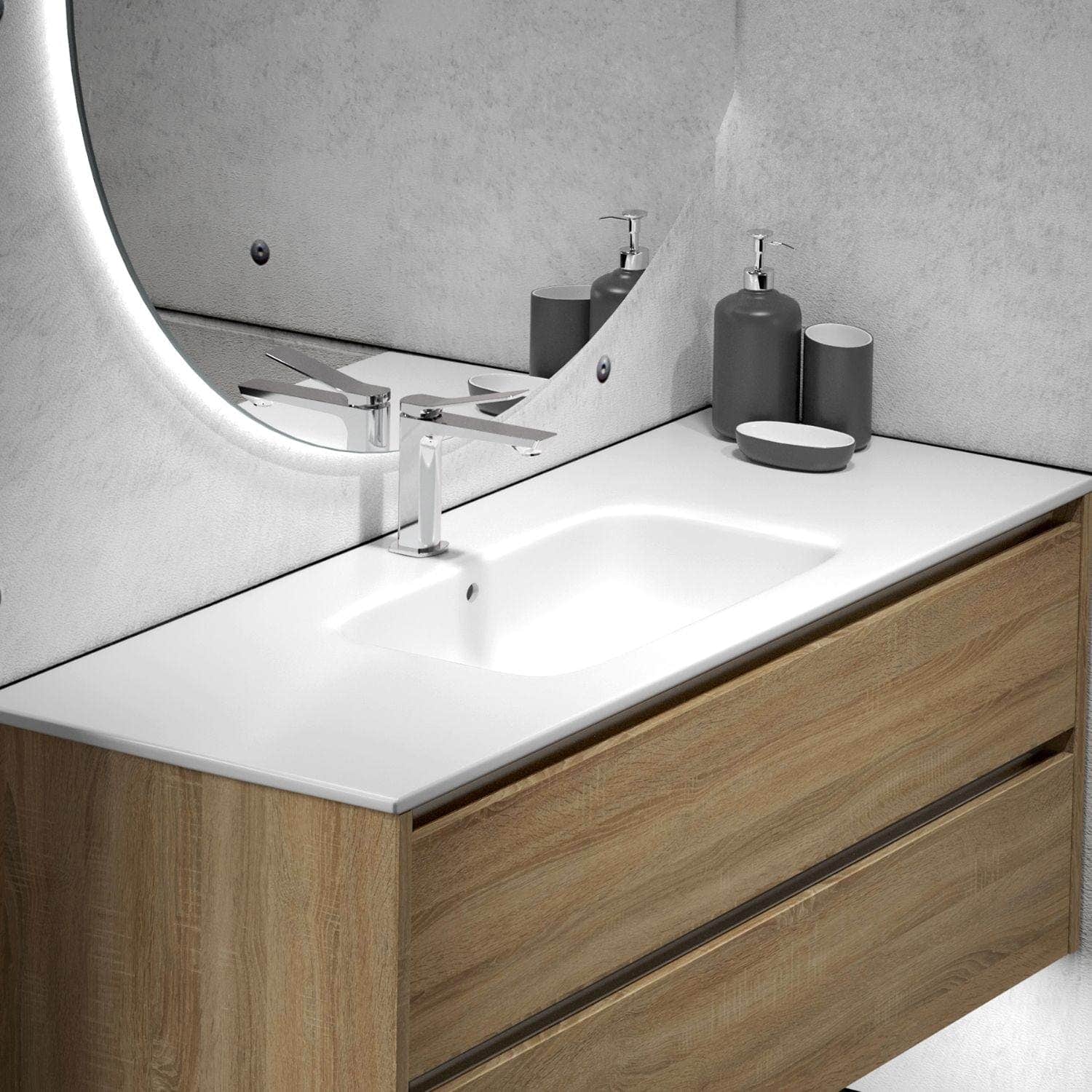 Korsbakken Orion Solid Surface Heldekkende Servant Korsbakken Møbelservant
