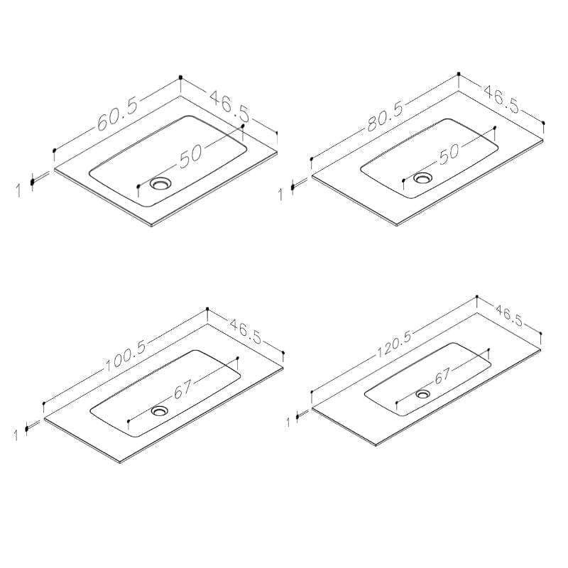 Korsbakken Orion Solid Surface Heldekkende Servant Korsbakken Møbelservant