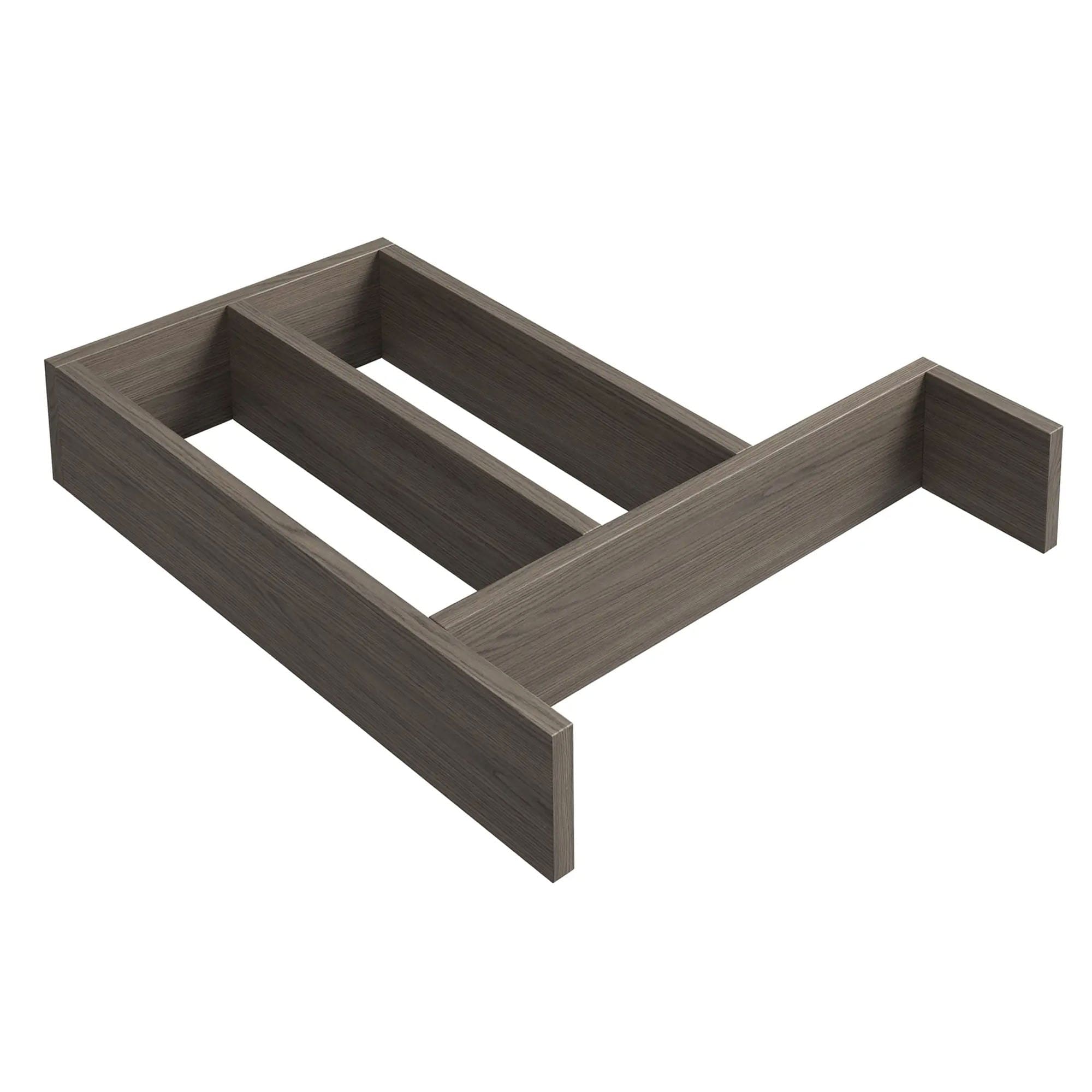 Korsbakken Skuffdeler heltre 205x322x50 mm Mørk grå eik Korsbakken Tilbehør møbler KO-515144100