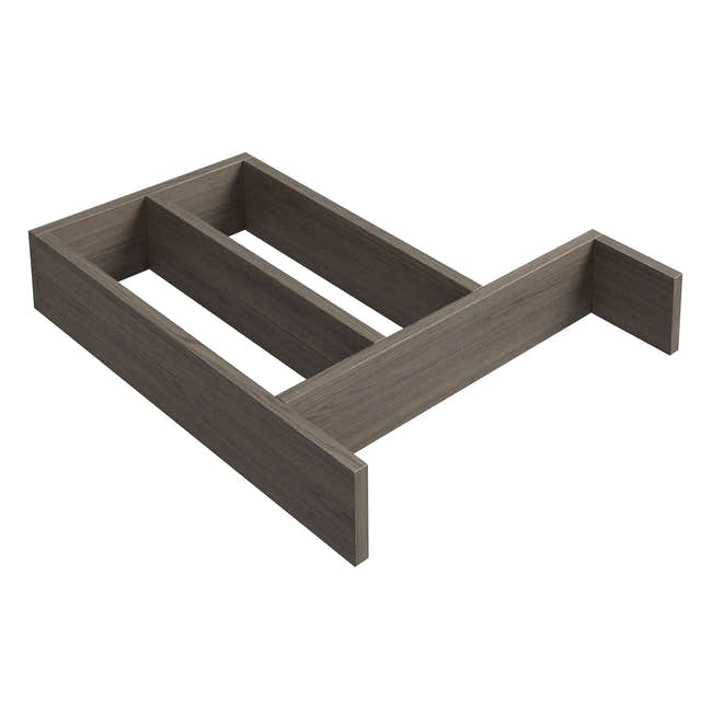 Korsbakken Skuffdeler heltre 205x322x50 mm Mørk grå eik Korsbakken Tilbehør møbler KO-515144100