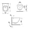 Laufen Lua Rimless Vegghengt toalett m/softclose sete Hvit Laufen Vegghengt toalett LA-H8660800000001