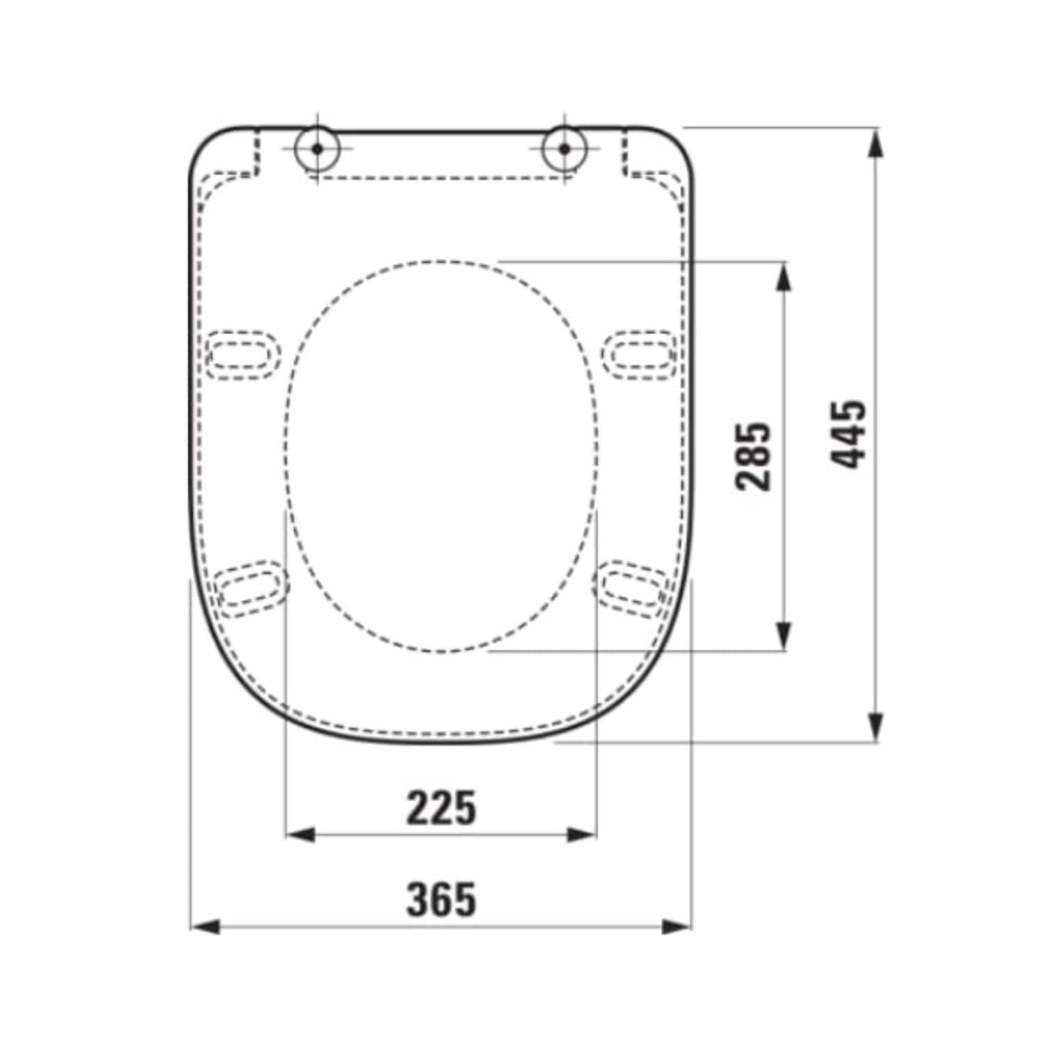 Laufen Meda SC/QR Toalettsete Hvit Laufen Toalettsete GRO-6157534