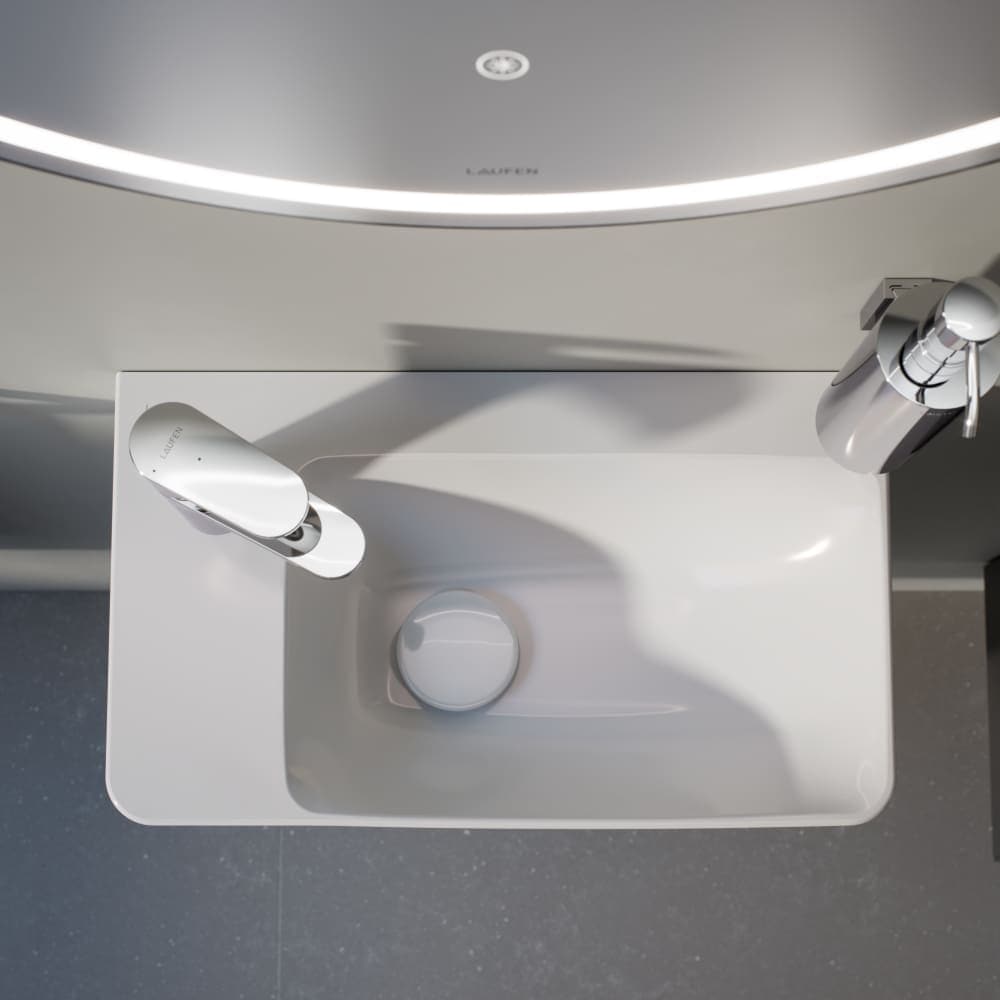Laufen PRO X Liten kompakt Servant Hvit / 48cm Laufen Baderomsservant GRO-1579507