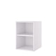 Linn Bad Åpen hylle med Glasshylle 2 skuff Hvit / 40cm Linn Bad Sideskap bad LB-95104G
