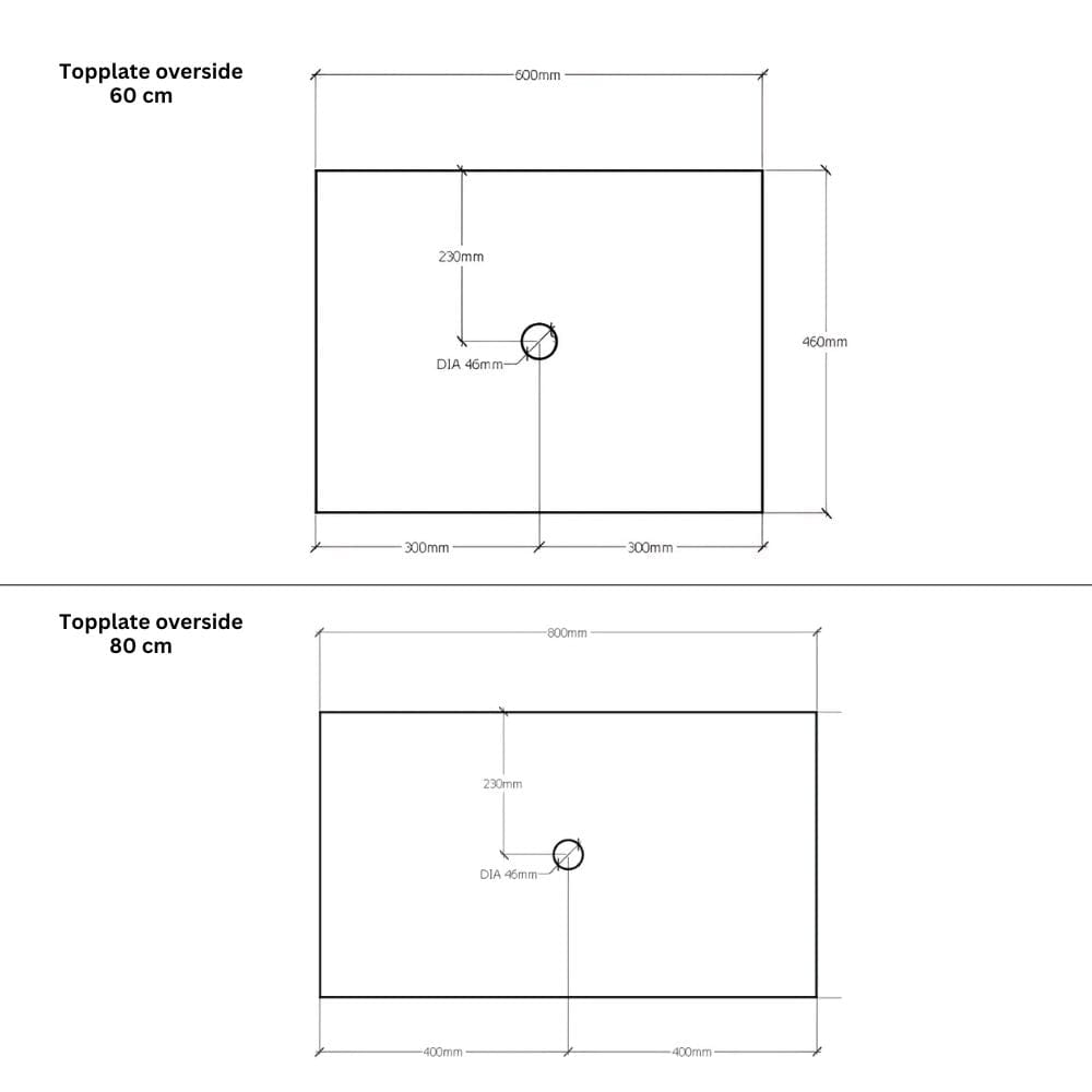 Linn Bad Corian Benkeplate for toppservant Linn Bad Benkeplate bad