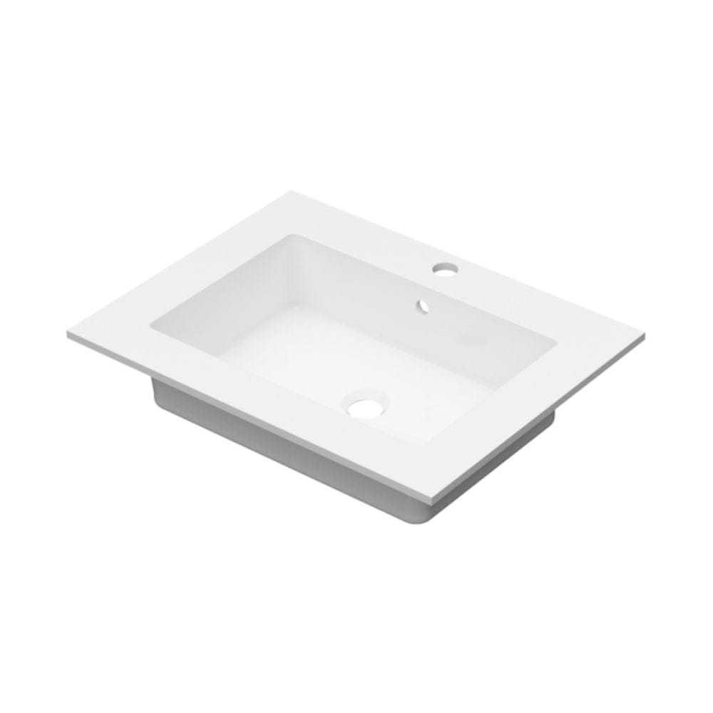 Linn Bad Corian topplate med Eir servant B(60-160)xH1,2xD46cm