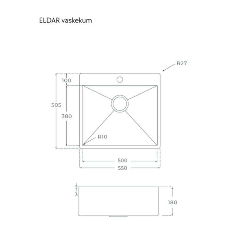 Vaskerom: Linn Bad ELDAR Vaskekum