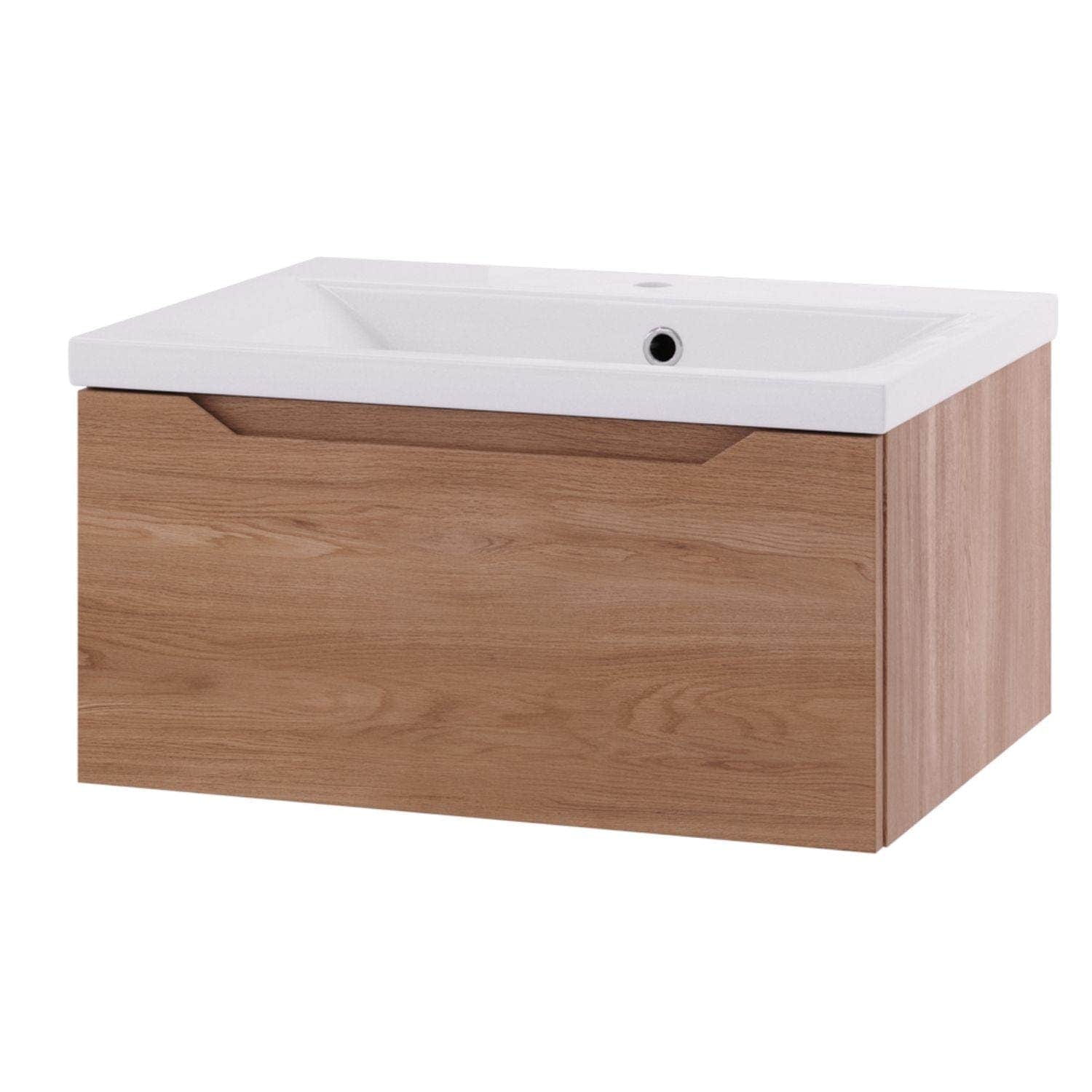 Linn Bad Emma D45 Servantskap med 1 skuff Eik / 60cm Linn Bad Servantskap LB-1305061S