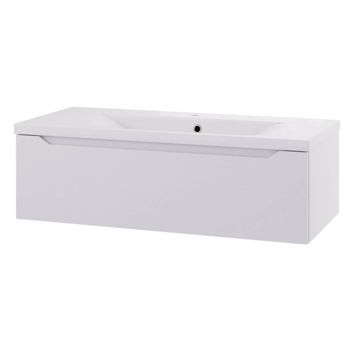 Linn Bad Emma D45 Servantskap med 1 skuff Hvit / 100cm Linn Bad Servantskap LB-1301101S