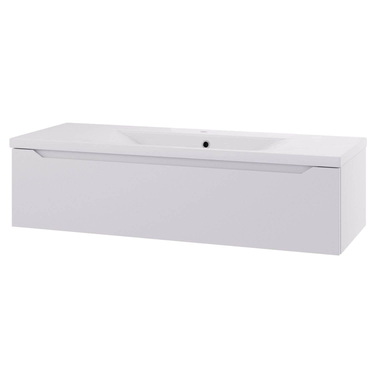 Linn Bad Emma D45 Servantskap med 1 skuff Hvit / 120cm Linn Bad Servantskap LB-1301121S