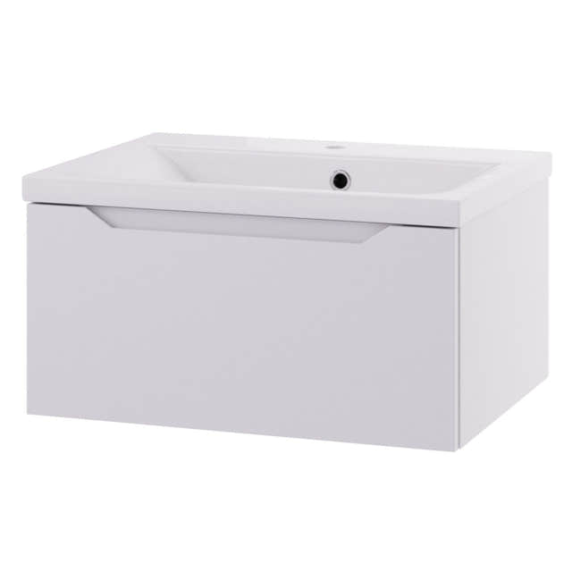 Linn Bad Emma D45 Servantskap med 1 skuff Hvit / 60cm Linn Bad Servantskap LB-1301061S