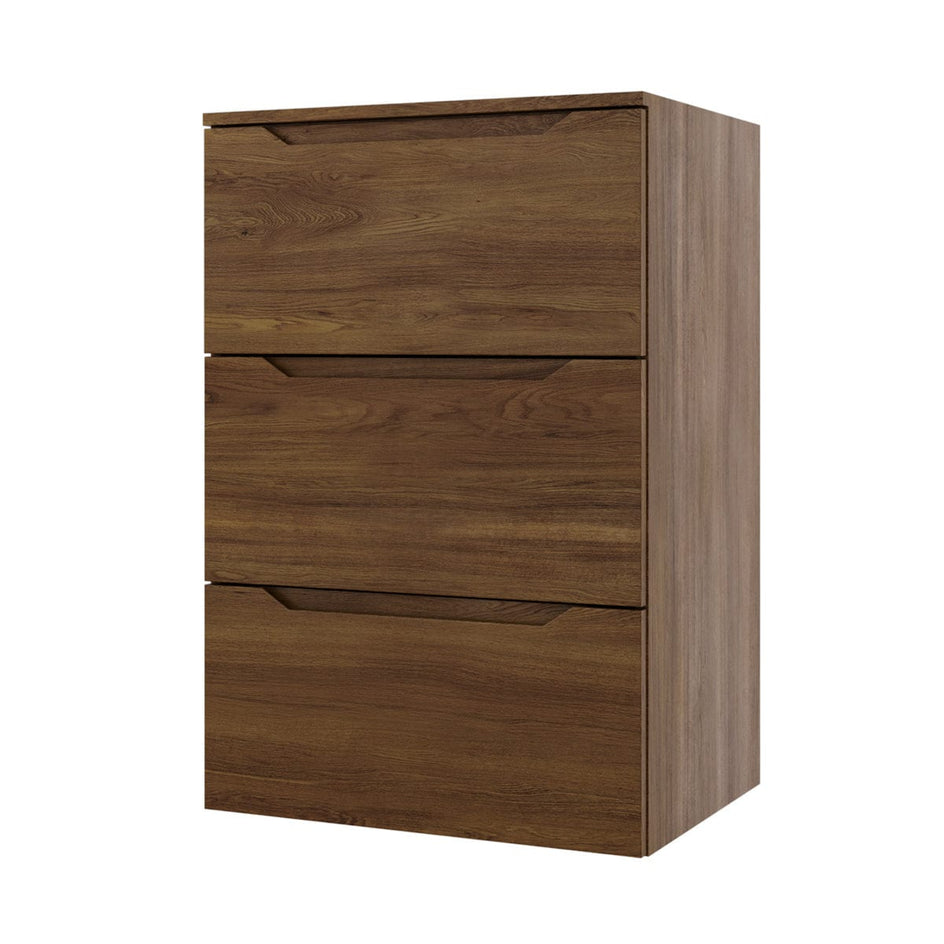 Linn Bad Emma Høyskap Mørk Eik - 60cm m/3 skuffer Mørk eik Linn Bad Høyskap bad LB-135806