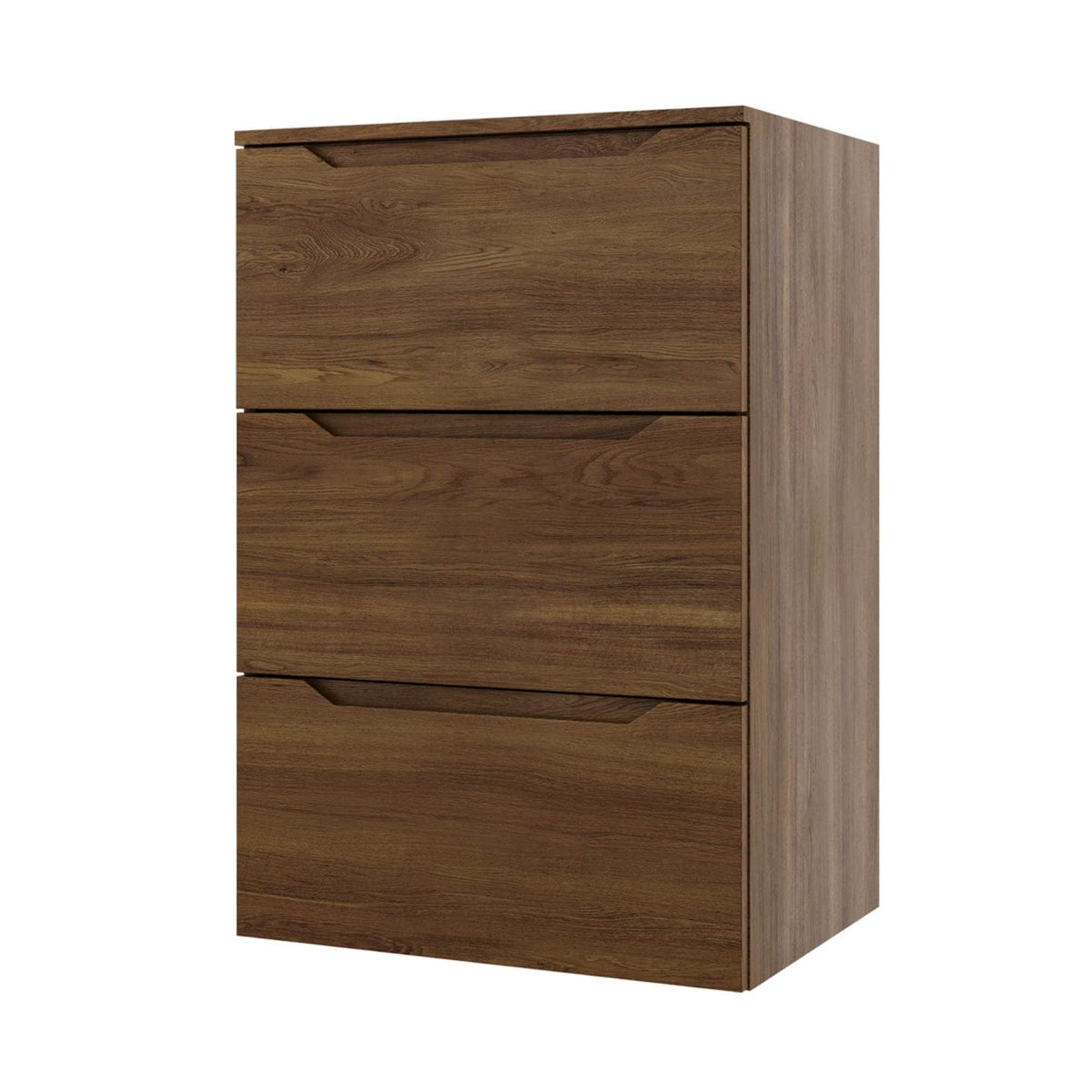 Linn Bad Emma Høyskap Mørk Eik - 60cm m/3 skuffer Mørk eik Linn Bad Høyskap bad LB-135806