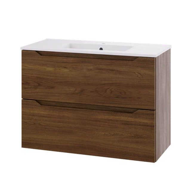 Linn Bad Emma Smal D35cm Servantskap Mørk Eik / 80cm Linn Bad Servantskap LB-137808