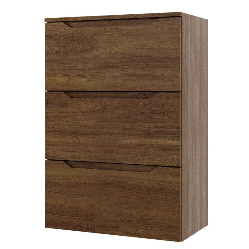 Linn Bad Emma Smal Sideskap (kommode) Mørk Eik / 60cm / 3 skuffer Linn Bad Sideskap bad LB-139806