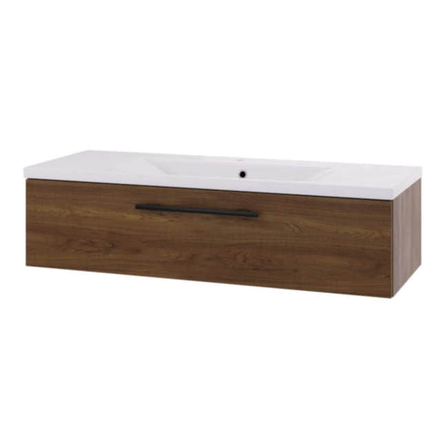 Linn Bad Ingrid D45 Servantskap med 1 skuff Mørk eik / 120cm Linn Bad Servantskap LB-1108121S