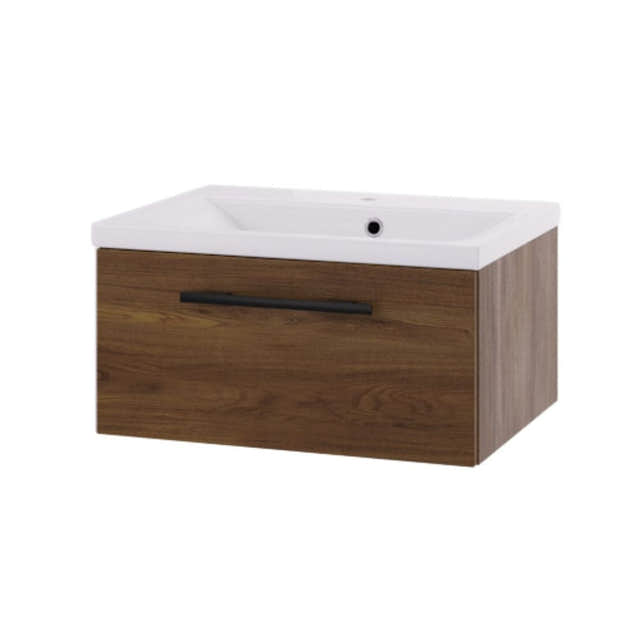Linn Bad Ingrid D45 Servantskap med 1 skuff Mørk eik / 60cm Linn Bad Servantskap LB-1108061S