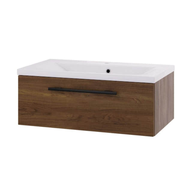 Linn Bad Ingrid D45 Servantskap med 1 skuff Mørk eik / 80cm Linn Bad Servantskap LB-1108081S
