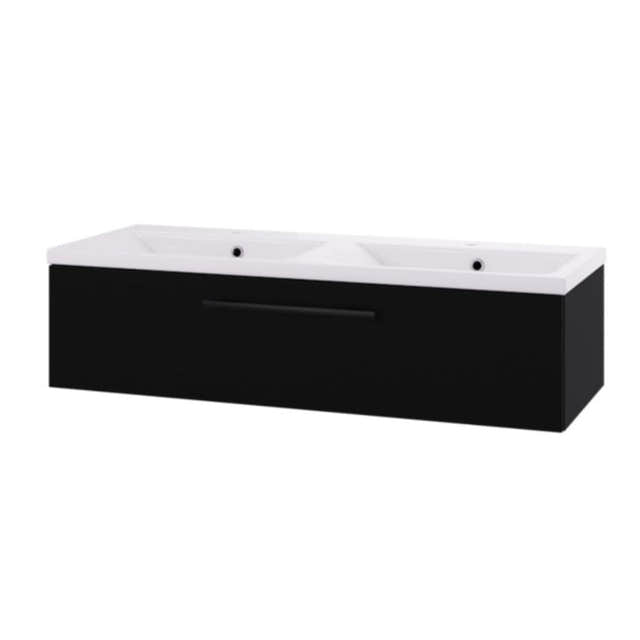 Linn Bad Ingrid D45 Servantskap med 1 skuff Svart / 120cm høyre Linn Bad Servantskap LB-110712H1S