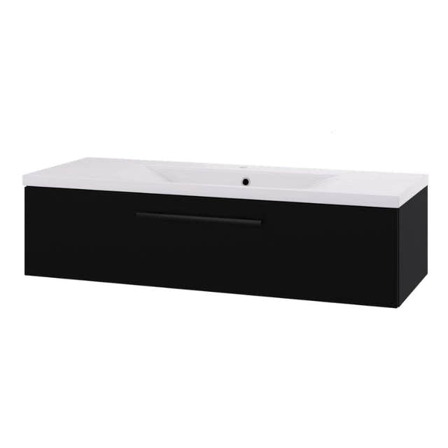 Linn Bad Ingrid D45 Servantskap med 1 skuff Svart / 120cm Linn Bad Servantskap LB-1107121S